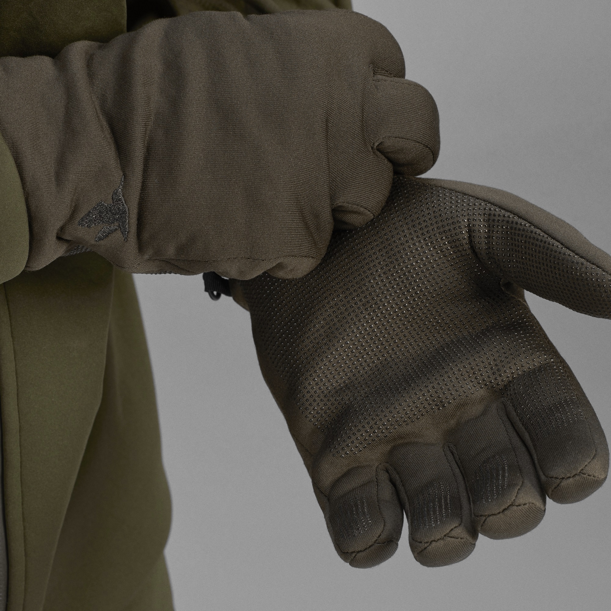 Seeland Hawker Handschuhe Pine Green Handinnenseite