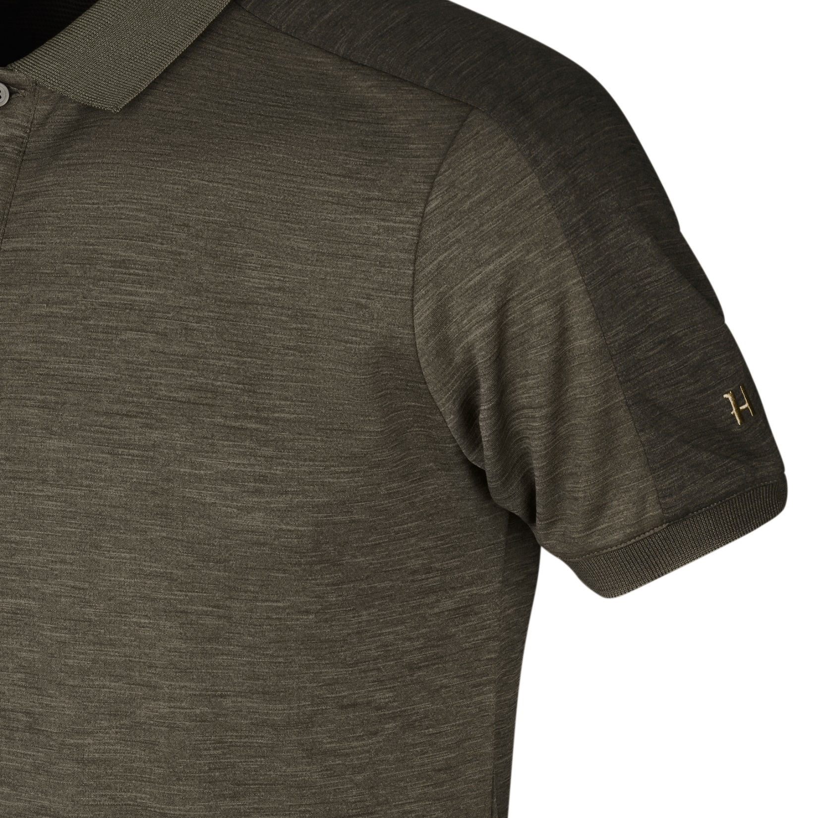 Härkila Tech Polo Shirt Herren Willow Green Ärmel