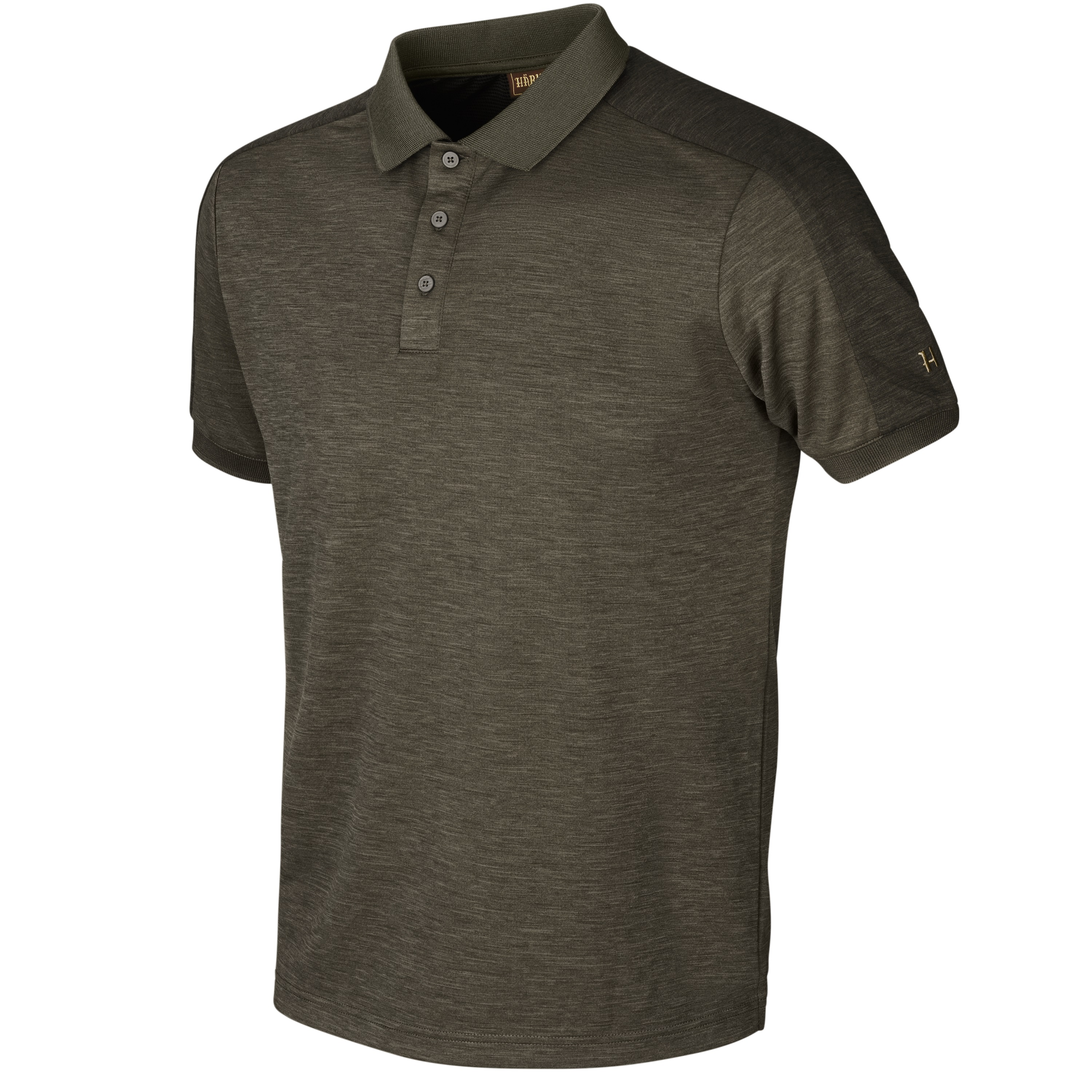Härkila Tech Polo Shirt Herren Willow Green Vorderansicht