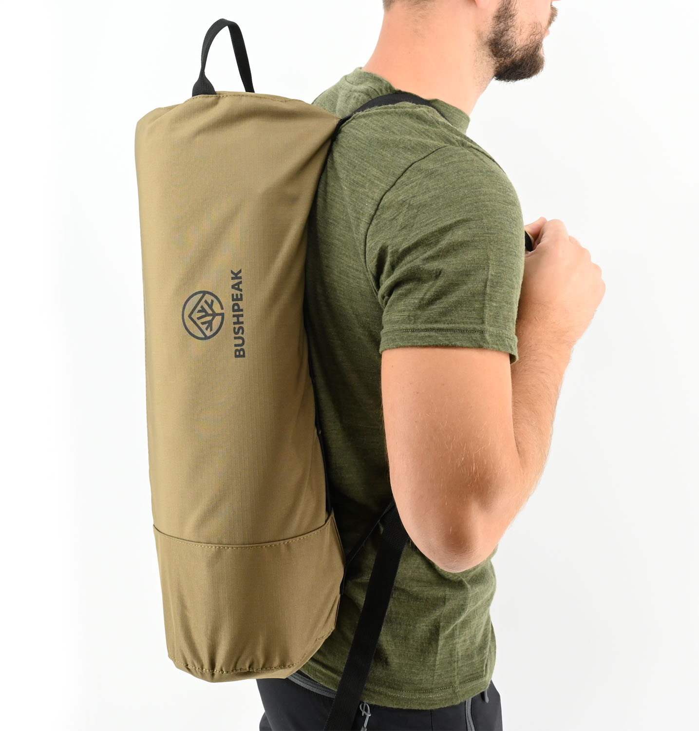 Outdoor Feldbett Khaki mit Transporttasche