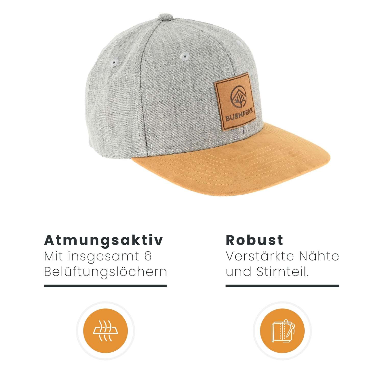 Outdoor Cap Detail Grau
