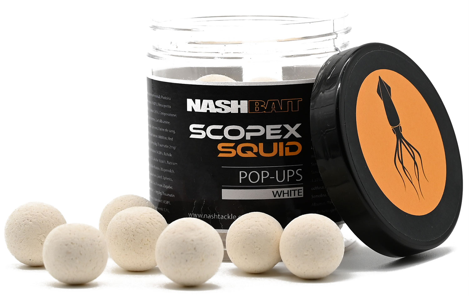 Nash Scopex Squid Pop Ups - Weiß