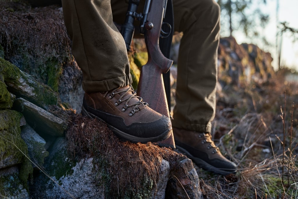 Jagdstiefel aus Leder