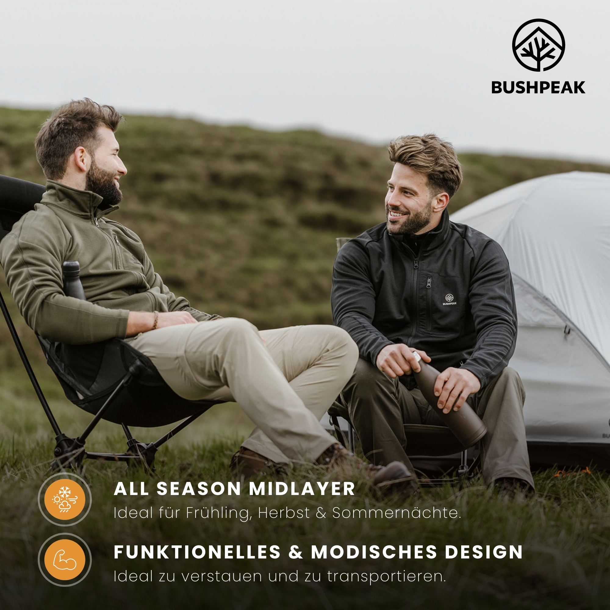 Bushpeak Fleecejacke Grün