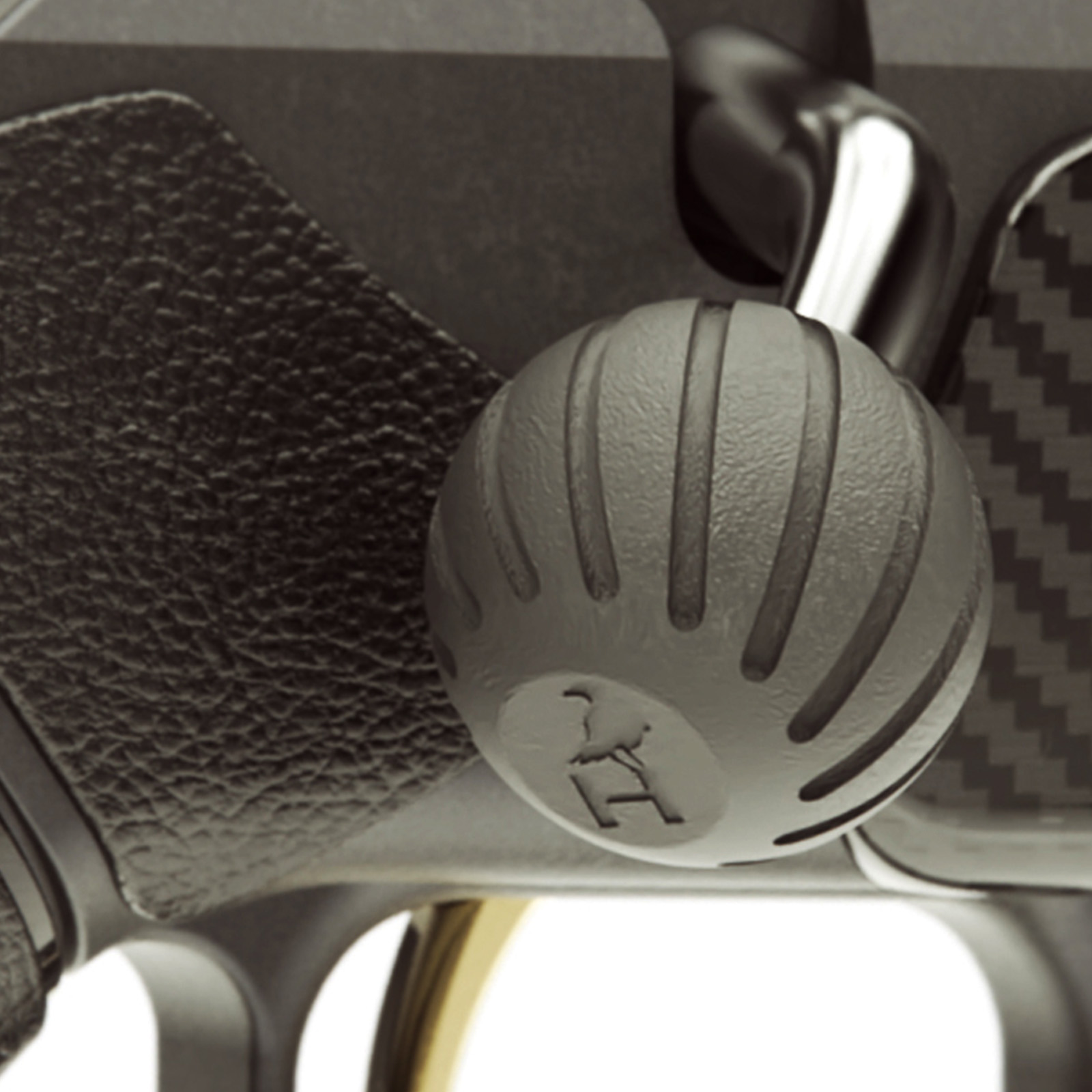 HUNTTECH Kammergriffkugel Schwarz Detail