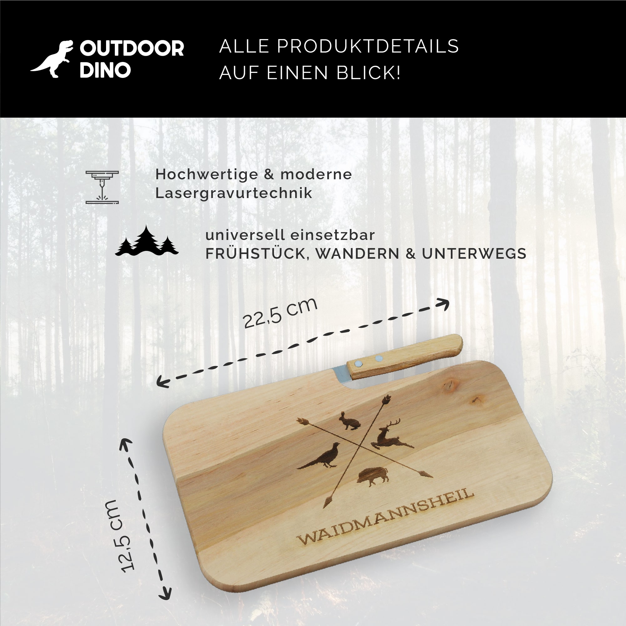 Jägergeschenk aus Holz